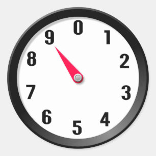 Metre 9 classic round sticker