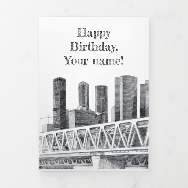 Metro bridge Tri-Fold Card (Cover)