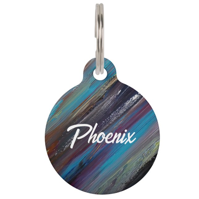Metro Diagonal Name ID Tag - Customisable  (Front)