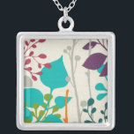 Metro Garden III Silver Plated Necklace<br><div class="desc">Floral</div>