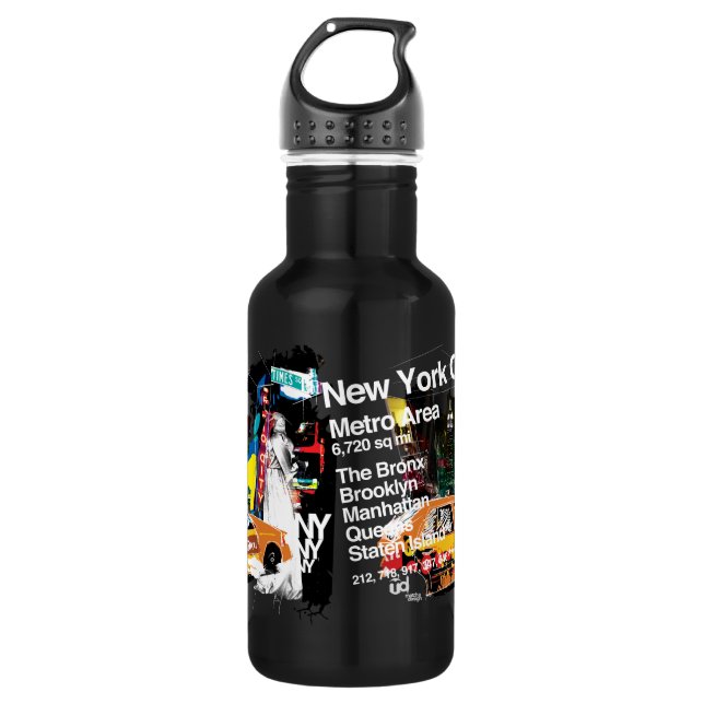 Metro New York City 532 Ml Water Bottle (Front)