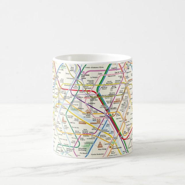 Metro of Paris Coffee Mug (Center)