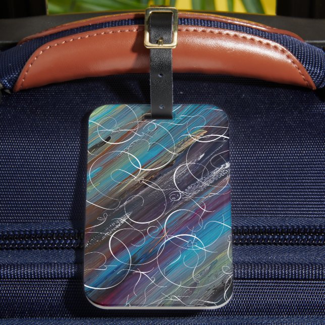 Metro Swirl Luggage Tag (Front Insitu 2)