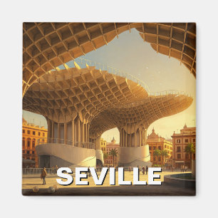 Metropol Parasol Seville Spain Travel Magnet