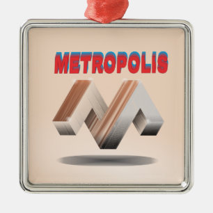 metropolis 1 metal tree decoration