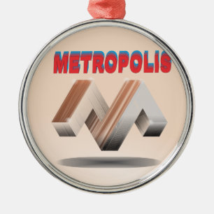 metropolis 1 metal tree decoration