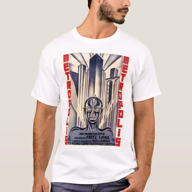 METROPOLIS Classic Movie Poster by Fritz Lang 1927 T-Shirt (Front)