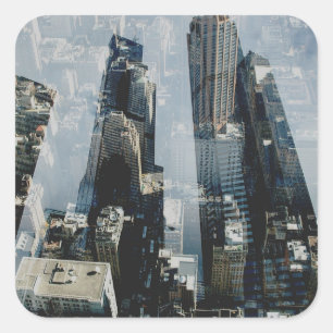 Metropolis III Square Sticker