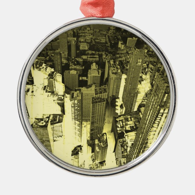 Metropolis IV Metal Tree Decoration (Front)