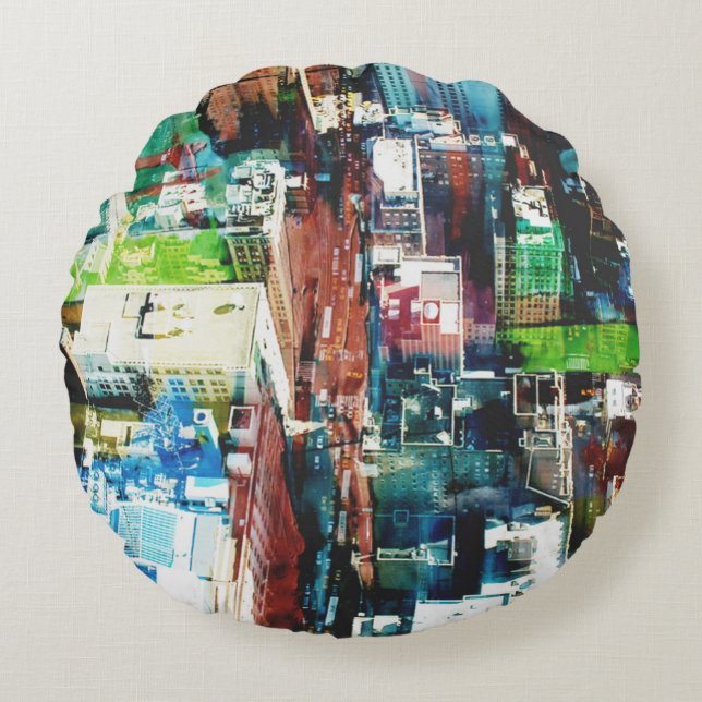 Metropolis Round Cushion (Front)