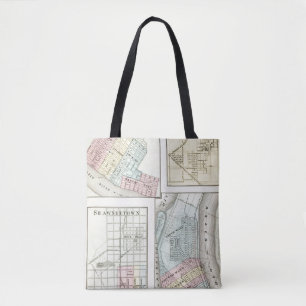 Metropolis, Shawneetown, Cairo and Pinckneyville Tote Bag