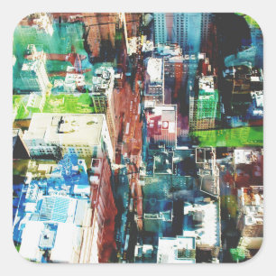 Metropolis Square Sticker