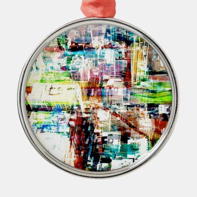 Metropolis VI Metal Tree Decoration (Front)