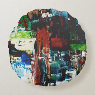 Metropolis VIII Round Cushion