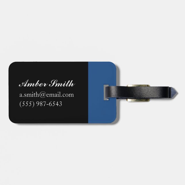 Metropolis VIIII Luggage Tag (Back Horizontal)