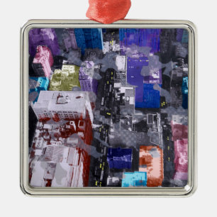Metropolis VIIII Metal Tree Decoration
