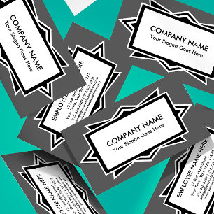 Metropolitan Art Deco Fully Custom Color Business Card