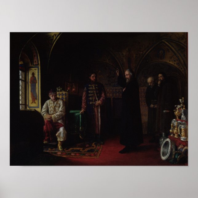 Metropolitan Philip of Moscow  with Tsar Ivan Poster (Front)