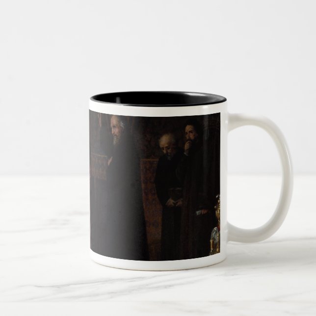 Metropolitan Philip of Moscow  with Tsar Ivan Two-Tone Coffee Mug (Right)