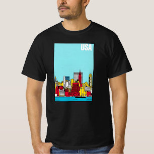 Metropolitan Skyline Urban Architecture Travel T-Shirt