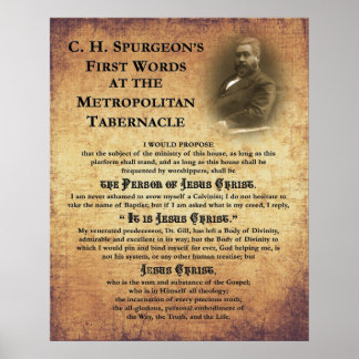Metropolitan Tabernacle First Words Print
