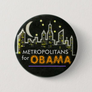 METROPOLITANS for OBAMA Pin