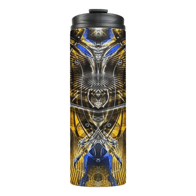 Metropollis 3D Abstract Thermal Tumbler (Front)