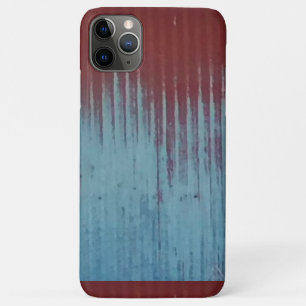 Mettal red grey weathered Case-Mate iPhone case