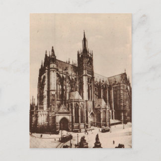 Metz Cathedral France Replica 1930 Postcard