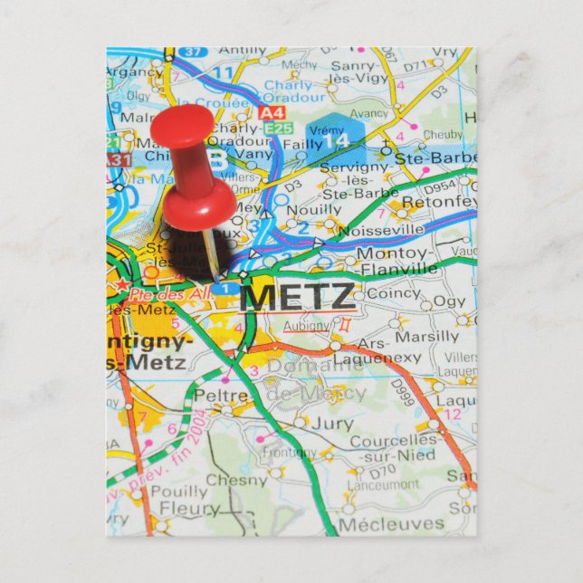 Metz, France Postcard (Front)