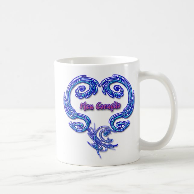 Meu Coracao Mug (Portuguese) (Right)