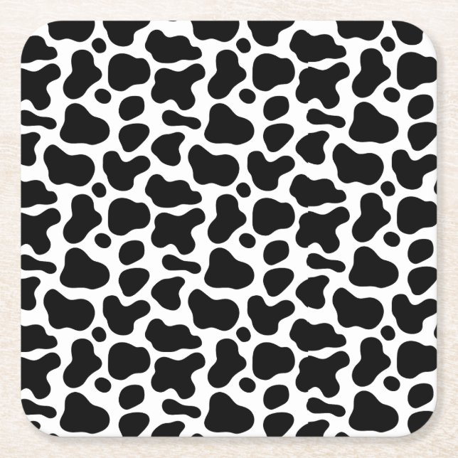 Meuh Meuh Square Paper Coaster (Front)