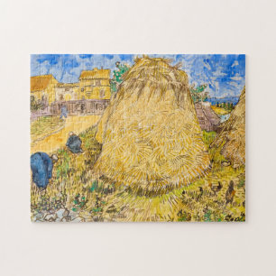 Meules de ble, Wheat Stacks by Vincent van Gogh Jigsaw Puzzle