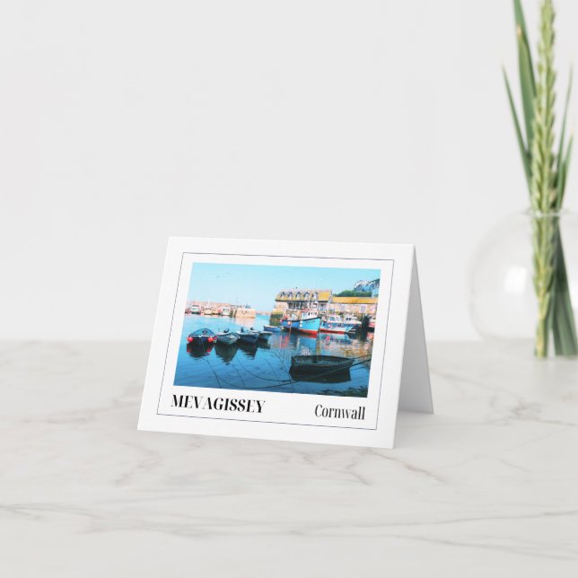 Mevagissey Harbor, Cornwall Card (Front)