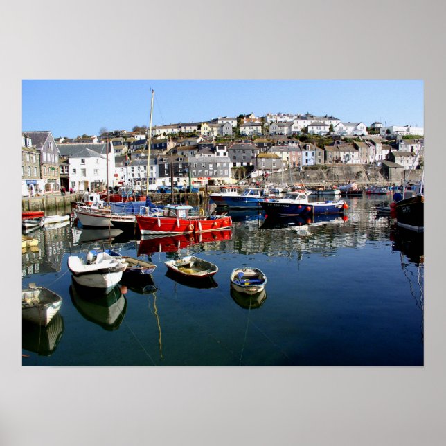 Mevagissey harbor poster (Front)