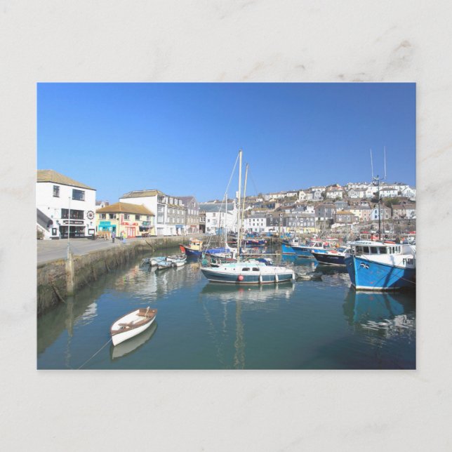 Mevagissey in Cornwall Postcard (Front)