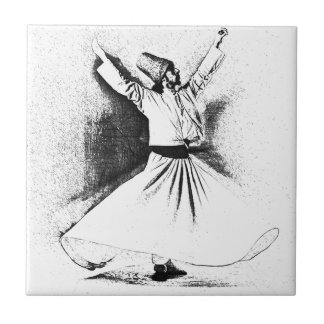 Mevlana Sufi Dervish Dancing Tile