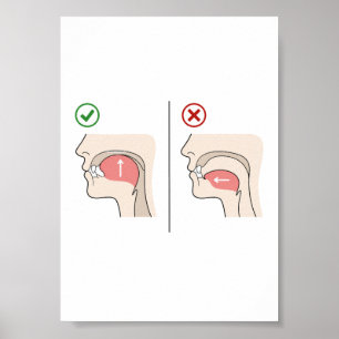 Mewing Guide Jawline Looksmaxxing Meme Poster