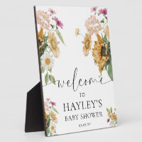 Mews Sunflower Fall Baby Shower Welcome Sign