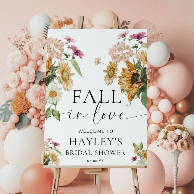 Mews Sunflower Fall Bridal Shower Welcome Sign (Creator Uploaded)