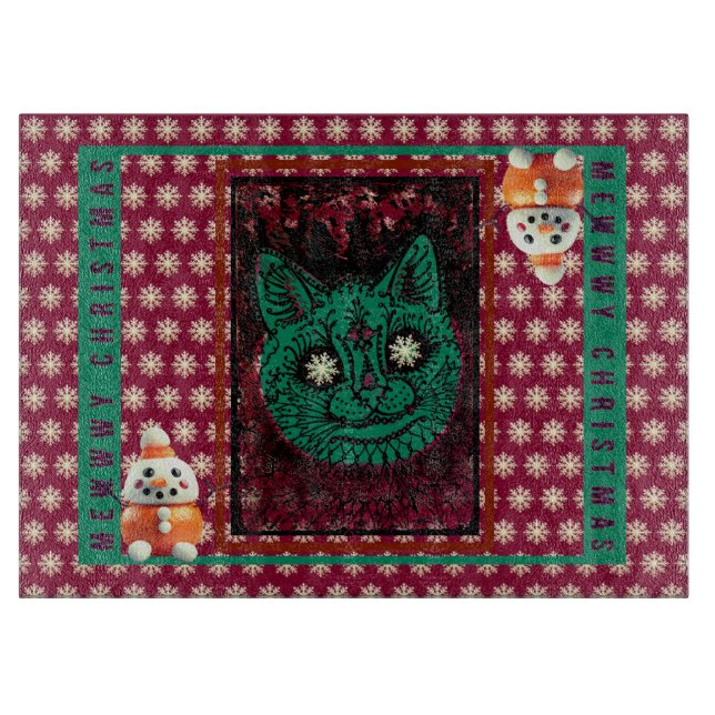 MEWWWY CHRISTMAS cutting board (Front)
