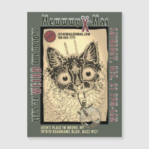MEWWWY X-MAS magnetic invite