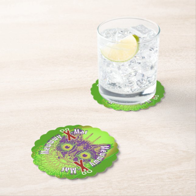 MEWWWY X-MAS paper coaster (Insitu)