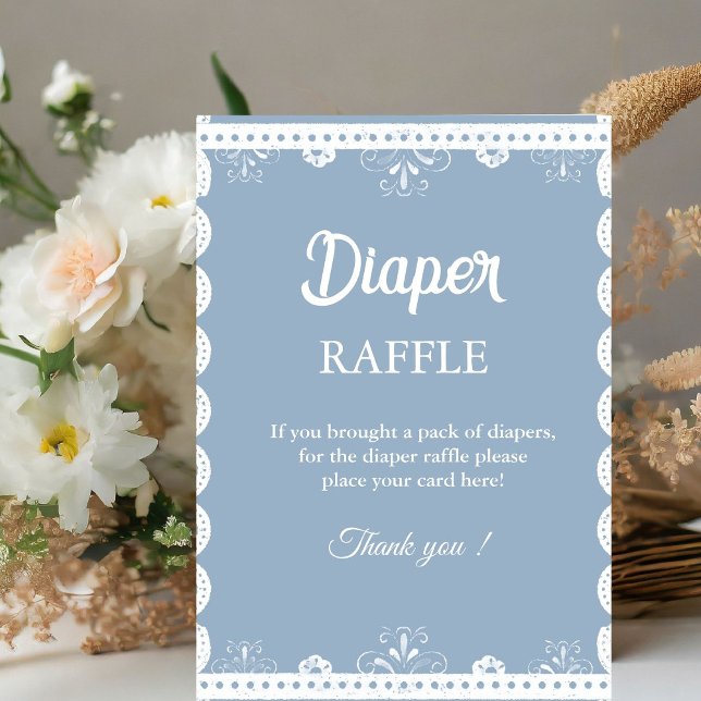 Mexica talavera  Diaper raffle baby shower sign (Creator Uploaded)