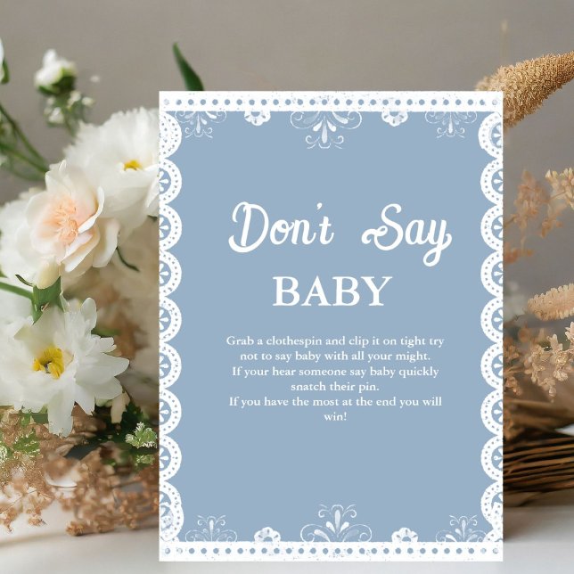 Mexica talavera don't say baby baby Shower sign (Creator Uploaded)