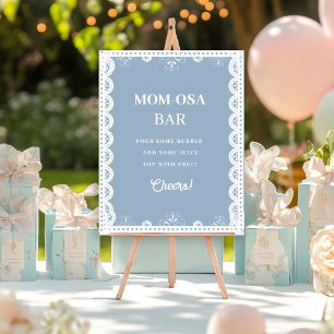 Mexica talavera Mimosa Bar baby shower Favor sign