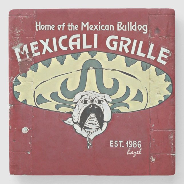 Mexicali, Athens, Georgia, Marble Stone Coaster. Coaster (Front)