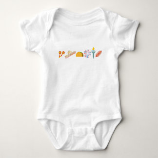Mexican American Baby One-Piece Bodysuit