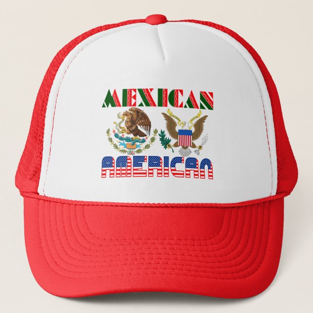 Mexican American Eagles Trucker Hat (Front)
