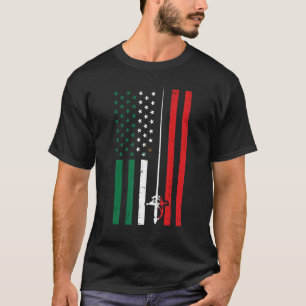Mexican American Flag Fencing Cinco De Mayo Sports T-Shirt